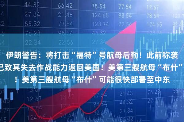 伊朗警告：将打击“福特”号航母后勤！此前称袭击“林肯”号航母，已致其失去作战能力返回美国！美第三艘航母“布什”可能很快部署至中东